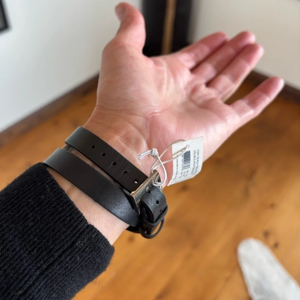TORY BURCH Fitbit Leather Wrist Bracelet